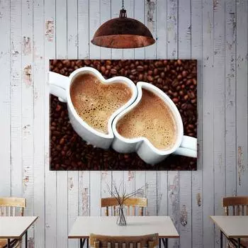 WCIC новая художественная ткань вкусный кофе по душам декоративная живопись домашний фон украшение стены подвесная картина