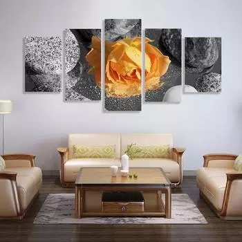 WCIC новые художественные картины, китайская роза, тема, пятитатическая живопись, художественная ткань, домашний фон, украшение на стену, подвесная картина