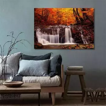 WCIC новые художественные принты, картины, картина «Водопад в сумерках», художественная ткань, домашний фон, украшение на стену, подвесная картина 21cm*30cm
