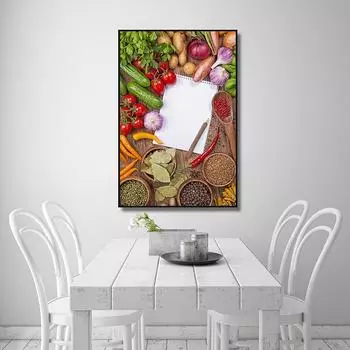 WCIC новые вкусные украшения для специй, живопись, художественная ткань, домашний фон, украшение на стену, подвесная картина 21*30cm