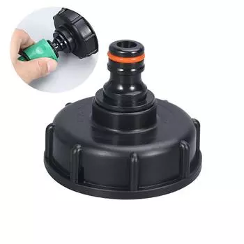 Переходник крана бака WCIC IBC S60*6 с крупной резьбой на 1/2 дюйма 3/4 дюйма, сменный фитинг для соединителя воды