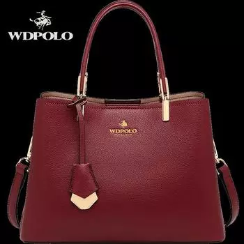 WDPOLO2022 Новая свадебная сумка среднего возраста, красная сумка, атмосферная женская сумка, женская сумка большой вместимости 8807