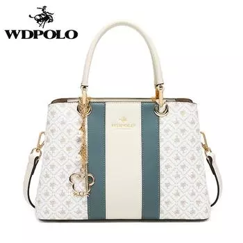 WDPOLO Mom Bag 2023 Новая летняя атмосфера женская сумка среднего возраста Большая вместительная сумка через плечо M