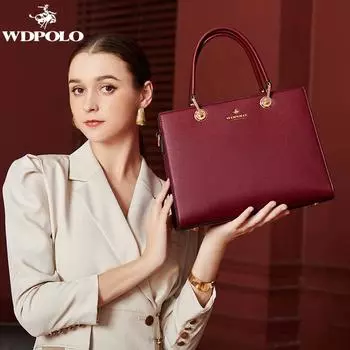 WDPOLO Сумка для мамы, новинка 2023 года, свадебная сумка среднего возраста, красная сумка, атмосферная женская сумка большой вместимости для свекрови M