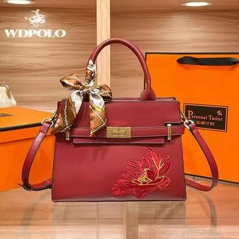 WDPOLO женская сумка, новинка 2023, модная атмосфера, свадебная сумка для матери среднего возраста, сумка через плечо с вышивкой, женская сумка 8099 M
