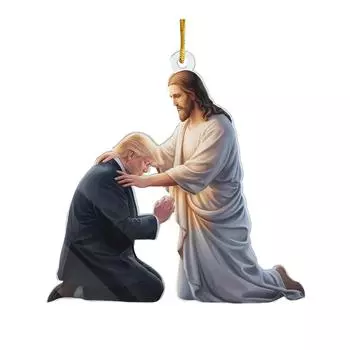 We Live Under God s Love Christmas Ornament | Funny Tree Pendant Decoration | Unique Nativity Scene Ornament For Indoor Holiday Cheer One Size