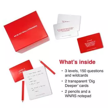 WE RE NOT REALLY STRANGERS Family Edition Cards Game