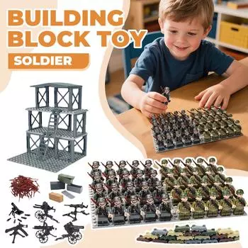 Weapons And Equipment, Watchtowers, Mortars, Compatible Howitzers, Puzzle BuildingBlocks, Minifilm Toys One Size