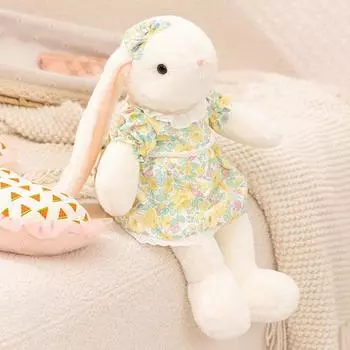 Wear Dress Rabbit Plush Toy Animal Stuffed Doll Bedroom Decoration Gift Kids 30cm