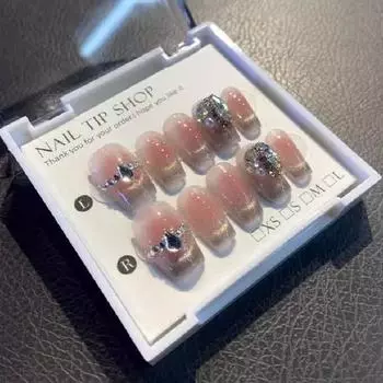 Wear Handmade Nail Fashion Casual Simple Exquisite Classic Nail Patch Style XS