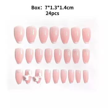 Wear Nail Handmade Fashion Cute Threedimensional Bow Exquisite Nail Patch Style