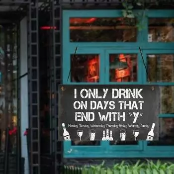 Износостойкая 12 стилей, отличная натуральная подвесная деревянная табличка для комнаты, деревянная табличка 7