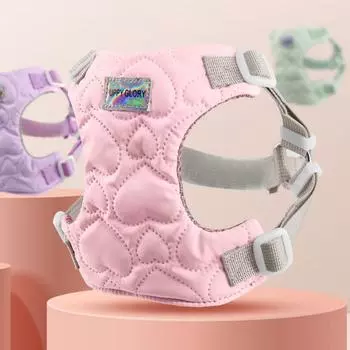 Wear-resistant Dog Chest Strap Waterproof Dog Walking Vest Dog Vest Harness Outdoor L-purple chest strap