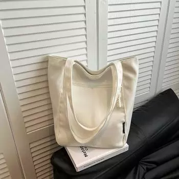 Wear Resistant One Shoulder Bag Large Capacity Women Handbag Multifunctional Canvas Tote Bag Women