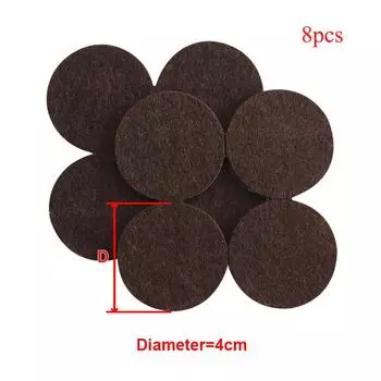 Wear-resisting Sofa Table Sticker Anti-slip Mat Furniture Leg Pad Chair Fitting Floor Protector Round 40MM 8Pcs