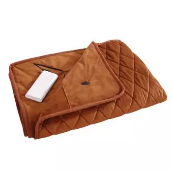 Wearable USB Electric Blanket Heating Blanket with Timing Function 3 Gear Adjustment Coffee