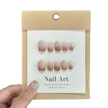 Wearing Art Nail Handmade Ice Nude Pure Highgrade Sense Of Temperament Nail L
