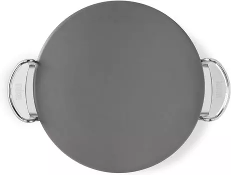 Weber Камень для пиццы Weber, совместимый с грилем, круглый, год 8861, изготовленный вручную/GBS [2 гарантии] чёрный