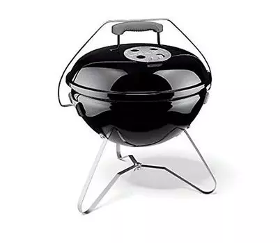 Weber Настольный Кемпинговый Гриль 37 см Smokey Joe Premium Барбекю Печь-Барбекю Гриль Подставка для Угля для Людей Японский 1121008 4-6 [Подлинный Продукт] чёрный