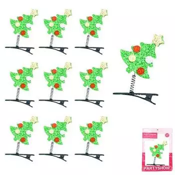 вечеринка шоу щипцы рождественская заколка для волос елка