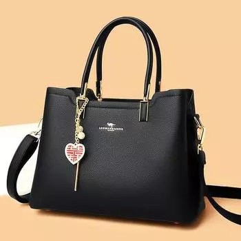 Wedding Bag Female Bride Large Capacity Red Bag 2025 New Arrival Usually Available Fancy Shoulder Messenger Handbag Black