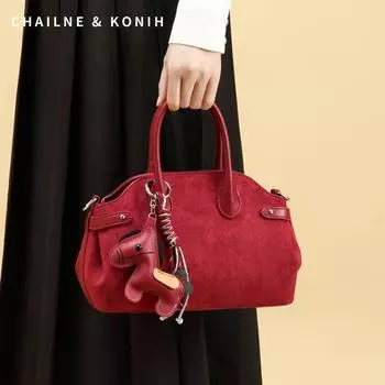 Wedding Bag Women Bridal Bag Niche Fashion Red Bag Daily Available High-Grade Wedding Handbag Wedding Gift Flannel red
