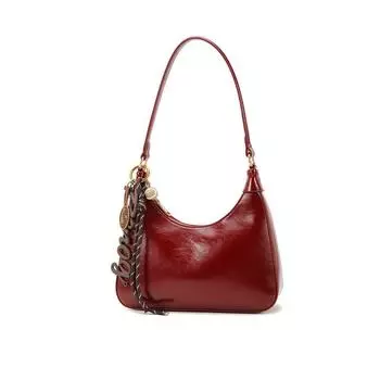 Wedding Bag Women High Sense Niche Underarm Bag Light Luxury Wedding Gift Bridal Bag Daily Commuter Messenger Bag Selenodont Bag Red(Send silk scarf + gift bag)