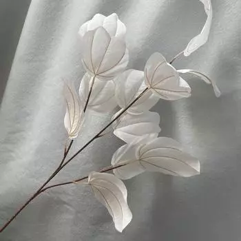 Wedding Decoration Artificial Flowers With Velvet Texture For Centerpiece Table White