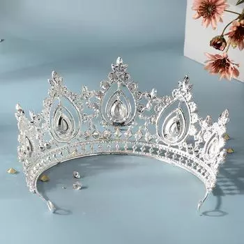 Свадебные украшения Французская корона корона новая невеста высококачественные хрустальные аксессуары для волос головной убор