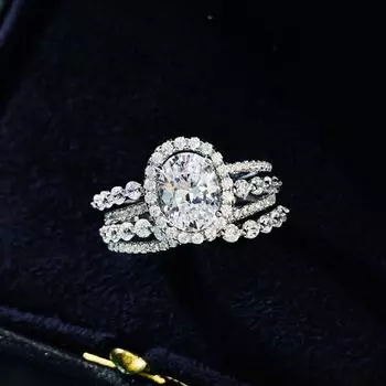 Wedding Ladies Ring Romantic Sparkling Aaaaa +Zircon 925 Sterling Silver Engagement Rings For Women Fine Jewelry Gift 7