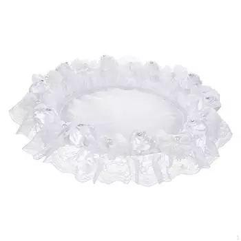 Поднос для сервировки свадебного стола с белой кружевной отделкой, декоративный дисплей, модный декор, центральная часть стола