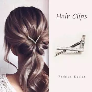 Wedding Women Geometric Cubic Zircon Crystal Hairpins Hair Clips Hair Jewelry Hair Accessories чистый