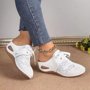 Wedegs полутапочки женские весна лето обувь повседневные шнурки Baotou кроссовки тапочки однотонные большой размер 36-43 женская обувь 36 серый