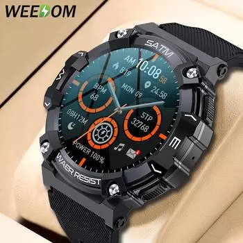 WEEDOM 1,39 HD Bluetooth Call Смарт-часы Мужские спортивные фитнес-трекер Монитор сердечного ритма Пользовательский циферблат Смарт-часы для Android IOS