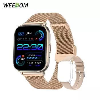 WEEDOM 1,85-дюймовые умные часы с Bluetooth для вызова, мужские IP68, водонепроницаемые, спортивные, фитнес-мониторы сердечного ритма, умные часы для Android ios