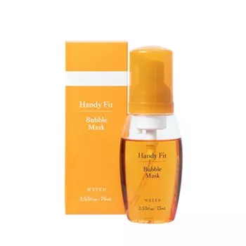 WEEED Handy Fit Bubble Mandarin Orange Bubble Mask Несмываемая упругая кожа 75 мл Маска, Аромат, Сыворотка, Требуется, Увлажнение, Сухой, Уход,