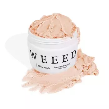 WEEED Weed Bliss Scrub Аромат лаванды и ванили Лечебный японский скраб для тела Соль Стерилизация Профилактика акне Увлажняющее мыло для тела Уход за телом Тело