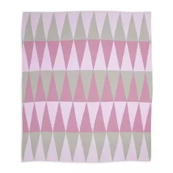 weegoamigo Baby Blanket Cotton Knit Blanket Carousel Pink