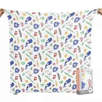 weegoamigo Swaddle Gauze 1 Piece Single Pack Muslin Tummy Time Tummy Time