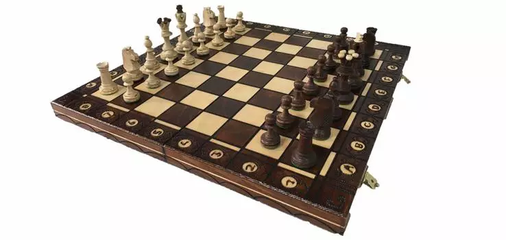 Wegiel Wooden Chess Set Chess Board Set SENATOR Chess Board Poland Original Product