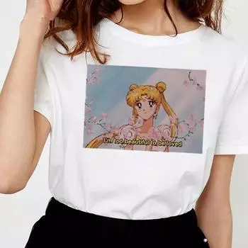 Wegoe футболка женская панк татуировка принцесса с принтом забавные футболки женские летние модные белые L белый