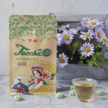 WEI TUO Cha Yunnan XiaGuan Mini Tuocha Raw Puer Pu Er Sheng Чай для здоровья в пакетике 200 г