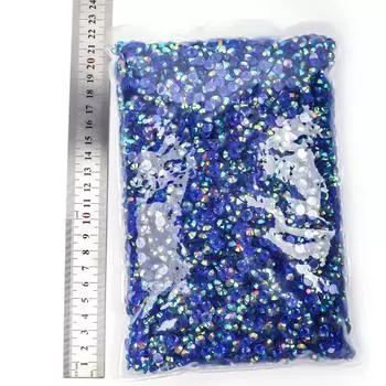 Weichen смоляное плоское дно сверло прозрачное дно Ab цвет, сверло для ногтей с наклейкой Violent Bear сверло для самостоятельного изготовления чехлов для мобильных телефонов аксессуары SS30-6mm 5,000 pcs half pack