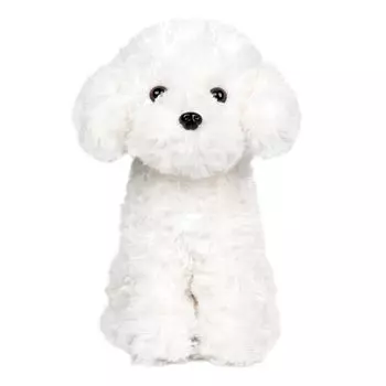 WEIGEDU White Toy Poodle Plush Dog Puppy Bichon White Labradoodle Stuffed Animal for Kids and Babies Perfect Birthday or Easter Inch - Frise, Maltese, белый