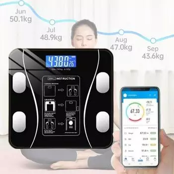 Weighing Scale Digital Body Weight Scale Measuring Tools Weights and Multifunctional Electronic Scales Fat Intelligent Bluetooth