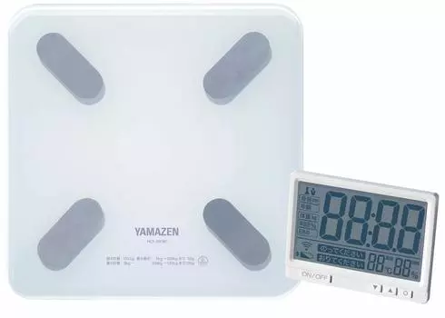 Weight and Body Composition Wall Mounted Health Nursing Weighing Body Composition Body Fat 50g Digital BMI White [Yamazen] Meter, Meter, Home, Scale,