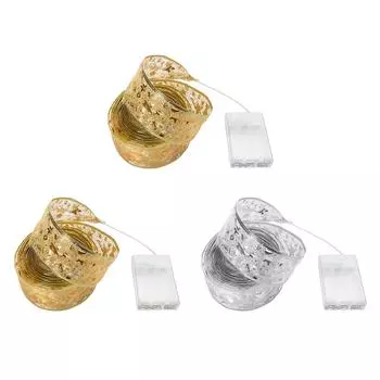 Weihnachten DIY Bows Light Batteriebetriebener Kupferdraht fr Zuhause, Wohnzimm C