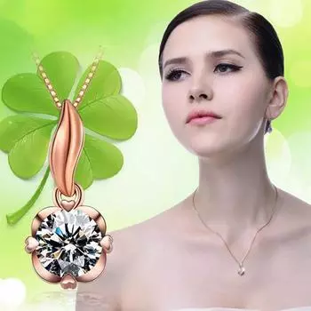 Weihua, Кулон-ожерелье ручной работы, инкрустированный бриллиантами, женский, в форме сердца, женская бижутерия с посеребрением, темпераментный, женский подарок на день рождения