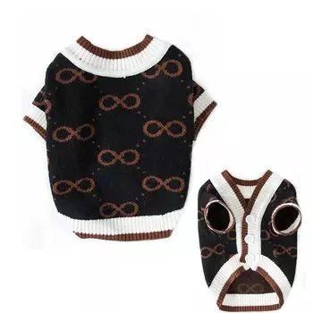 WEILFYONK Pet Clothes Dog Clothes Dog Clothes Sweater Jacket Knit Dress Cold Weather Wool Shirt Thick Cat Clothes Sweater Stretchable Stretchy for