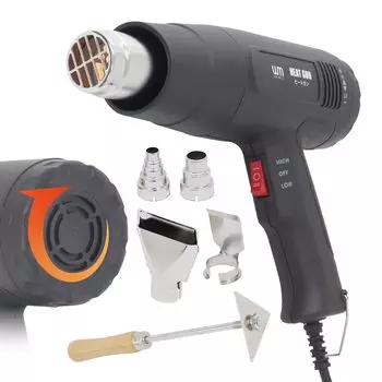 WEIMALL Heat Hot Super Бесступенчатая регулировка температуры для воздушного потока Треугольный скребок 4 типа насадок Промышленная горячая термообработка Обработка DIY Пистолет, Пистолет,